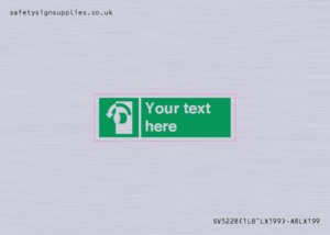 Custom Turn Anti-Clockwise Sign